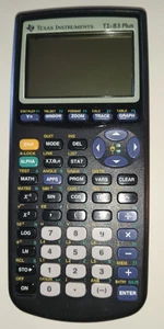 Texas Instruments TI-83 Plus Graphing Calculator With Cover - Picture 1 of 4