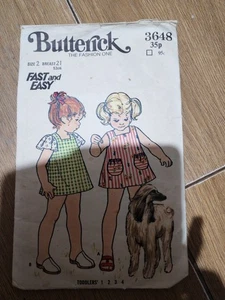 Butterick 3648 Vintage 70s Used Sewing Pattern - Picture 1 of 2