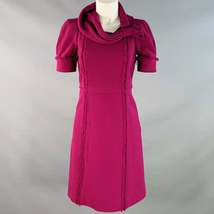 Marc by MARC JACOBS Kleid Größe 2 Lila Wolle Kurzarm Rohkante - Bild 1 von 6