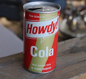 NER MINT * 1960s era HOWDY COLA by 7UP Old Straight Sided 12 oz. Sodadose - Bild 1 von 8
