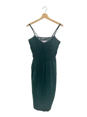 Vestido Yves Saint Laurent años 70 terciopelo esmeralda talla 34 XS Foto 1 de 4