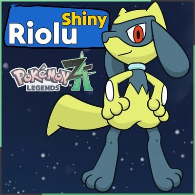 Shiny Riolu Lv. 16 With Master Ball Pokémon Legends Z-A Lucario Pokemon ZA PLZA