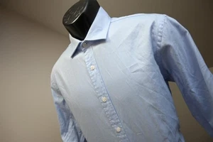 T.M. Lewin Dress Shirt Classic Fitted Designer Mens Sz Large Size 16-35 - Picture 1 of 8