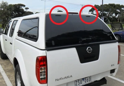 Placas de perno de montaje con bisagra de ventana de vidrio trasero para la mayoría de los toldos de Tailandia  Foto 1 de 4