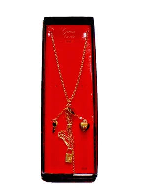 Collar Colgante Guess Love Tono Dorado ¡Nuevo en Caja! Foto 1 de 4