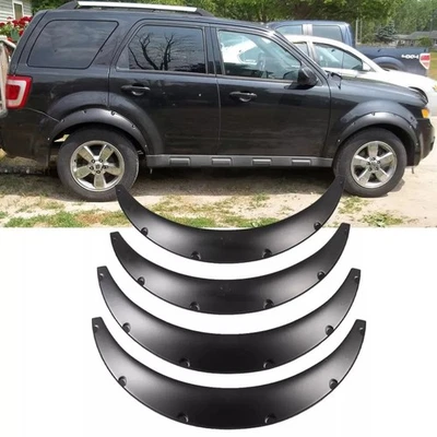 4X 35" For Ford Edge Universal Fender Flares Wheel Protector Arches Kit Black Foto 1 de 4