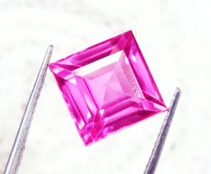 Pietra preziosa sfusa certificata forma quadrata spinello naturale 10,50 ct con omaggio - Foto 1 di 6