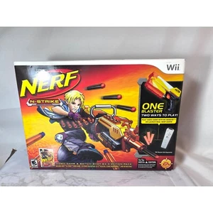 NIB WII NERF BUNDLE SWITCH SHOT EX-3 BLASTER & VIDEO GAME SEAL BOX - Picture 1 of 9