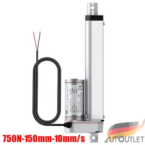 750N Attuatore Lineare 12V DC 150mm IP54 Motore Lineare per Porte Auto Letti Massaggianti - Foto 1 di 12