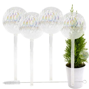 Self Watering Plant Globes Glass Iridescent Ball Auto Drip Irrigation Plant Care - Picture 1 of 8