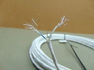 Par trenzado de alambre de PTFE plateado de 25 pies 22 AWG SPC SIN escudo - Imagen 1 de 2