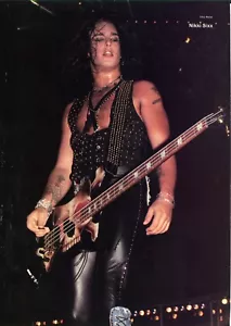 1988 NIkki Sixx Bass Guitar Motley Crue PHOTO PAGE Unique Gift Idea (2176) - Picture 1 of 1