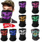 8XMotorcycle Face Masks Skull Mask Half Face for Outside Riding Motorcycle nice