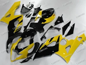 For 05-06 Suzuki GSXR1000 Black Yellow ABS Injection Mold Bodywork Fairing Kit - Bild 1 von 8