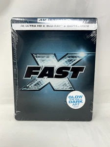 Fast X Glow in the Dark Steelbook (4K +Blu-ray + Digital) - New - Picture 1 of 2