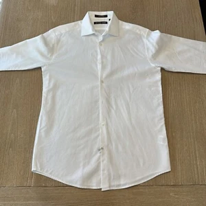Michael Kors Mens Long Sleeve White Dress Shirt Size 18 - Picture 1 of 5