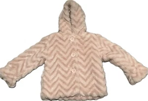 Collections Mädchen Jacke rosa Kunstfell Kapuze Größe 4 - Bild 1 von 3