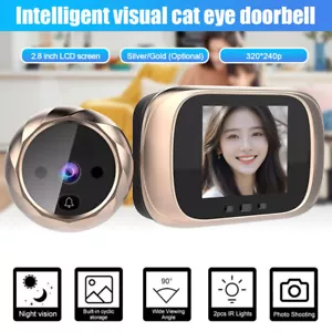 Digital Door Viewer Peephole Door Camera Doorbell 2.8-inch LCD Screen Shooting - Picture 1 of 13