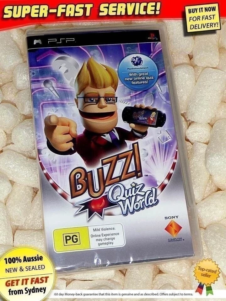 Buzz Quiz World (Sony PSP) *NEW *RARE*AUS party games childrens kids toys trivia - Image 1 of 1