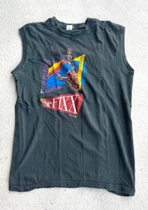 VTG Screen Stars 1983 The Fixx Reach the Beach Tour Black Sleeveless Shirt Sz XL - Picture 1 of 6
