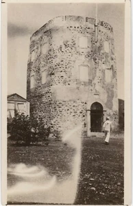 Old Real Photo Postcard - Unknown Tower Sailor RPPC Black White - Picture 1 of 2