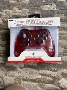 Nyko Wireless Core Controller Switch Red Charge Play Cable Included Bluetooth - Picture 1 of 15