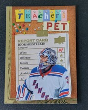 2023-24 Upper Deck Series 1 Igor Shesterkin Gold Teachers Pet Card #TP21