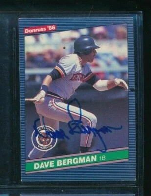 1986 Donruss #471 Dave Bergman signed auto autographs deceased swsw6 - Image 1 of 2