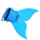 Kids Mermaid Tail Fin Monofin Swimming Flipper Diving Swimmable Tails Fins Au