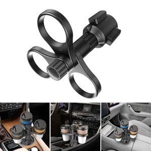 3 In 1 Car Cup Holder Expander Adapter 360 Rotating Insert Drinks Support - Foto 1 di 10