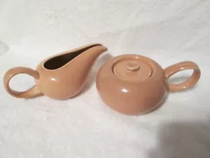 Crema y azúcar de coral vintage Russell Wright Steubenville - Imagen 1 de 5