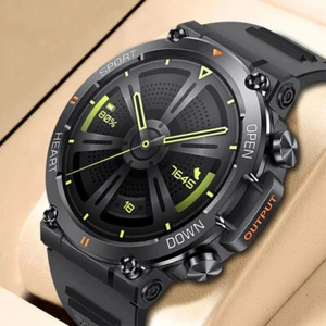 Für Samsung Huawei Smartwatch Armbanduhr Blutdruck Fitness Tracker Luxus Herren - Bild 1 von 18