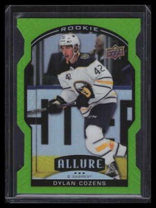 2020-21 Upper Deck Allure Green Quartz XRCDC Dylan Cozens Rookie 47/99