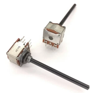 1 PC. Radiohm Potenciómetro 4K7 Estéreo Logarítmico Eje 4mm Radiohm - Imagen 1 de 1