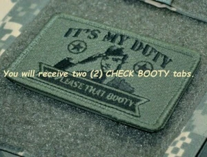 GREEN BERETS USMC MARSOC SFG ODA JTF vêlkrö TAB: IT'S MY PUTY TO CHECK BOOTY X 2 - Bild 1 von 12