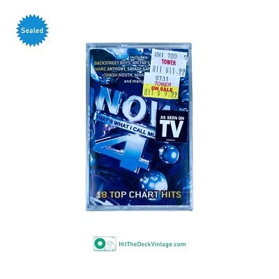 NOW 4 Cassette Tape Now That's What I Call Music Aaliyah Ben Harper SEALED - Image 1 of 4