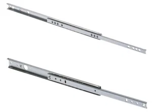 Ball Bearing Grooved Drawer Runners, Single Extension, 17mm /27mm- Various Sizes - Picture 1 of 5