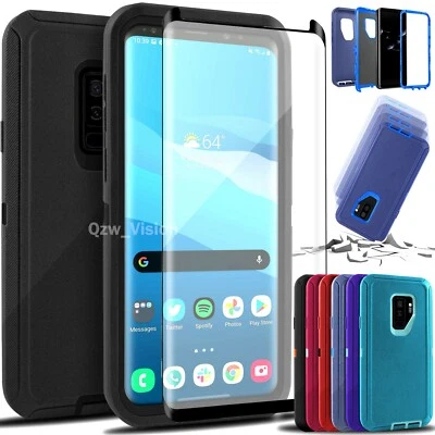 Funda resistente a prueba de golpes para Samsung Galaxy S9 / S9+ + Protector de pantalla Foto 1 de 4