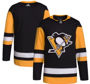 Adidas NHL Pittsburgh Penguins Home Primegreen Hockey Trikot Gr. 54 Schwarz Neu mit Etikett - Bild 1 von 6