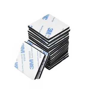 2x DUAL ADHESIVE 3M 9448A 50X50mm SQUARE FOAM Strong Tape Glue Sticker - Picture 1 of 4