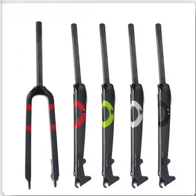 Bicicleta de montaña de fibra de carbono horquilla dura freno de disco 28,6 mm horquilla rígida 26/27,5/29ER Foto 1 de 4