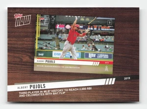 Albert Pujols 2020 Topps Topps Now Review 2019 Los Angeles Angels - Picture 1 of 2