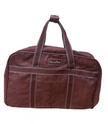 Bolso de viaje/fin de semana vintage Oscar de la Renta Borgoña — nuevo sin etiquetas Foto 1 de 4