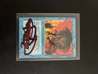 MTG Alliances Force of Will English Edition, Signed by Terese Nielsen - Image 1 of 2