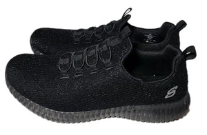 Sport By Skechers Sneakers Shoes Memory Foam Women's 7.5 Black Sparkle Slip On - Picture 1 of 8