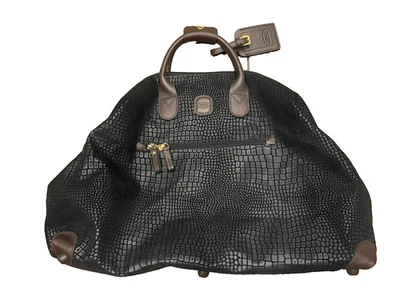 Bolso de Lona BRIC'S My Safari Grande Negro Guijarro Carga 18 Pulgadas Foto 1 de 4