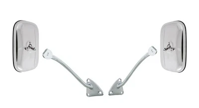 Camión Chevy GMC 1955 1956 1957 1958 1959 3100 espejos retrovisores laterales de acero inoxidable par diestro y derecho Foto 1 de 4