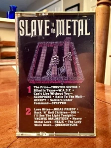 Vintage 1986 Slave to the Metal Cassette, Judas Priest WASP Accept Scorpions NM - Picture 1 of 5