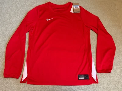 Nike Correr Baloncesto Dri-Fit Rojo Manga Larga Camisa HM9060-657 Para Mujer Mediana Nueva Con Etiquetas Foto 1 de 4