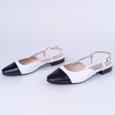 Vaneli Tisha Puntera Cordones Planos Blanco Negro Cuero Napa Mujer Talla 9 Foto 1 de 4